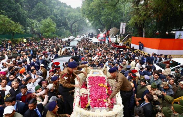 En India, funeral de Estado del ex primer ministro Singh