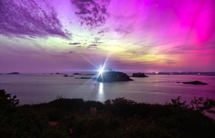 En 2024, estas fotos de la aurora boreal en la bahía de Morlaix nos asombraron