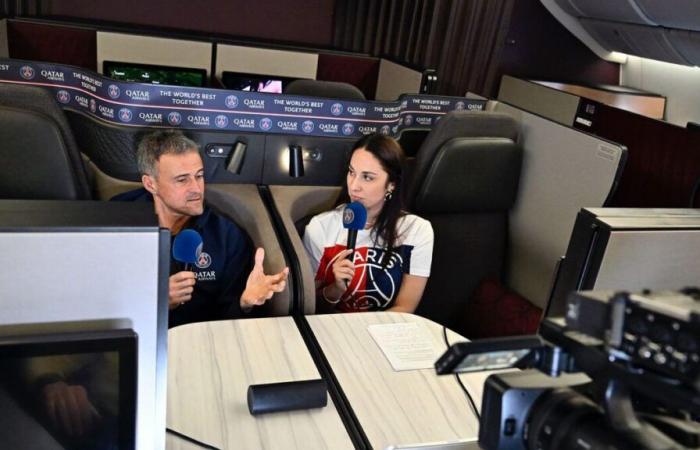 PSG: La insólita rueda de prensa de Luis Enrique, en directo desde el avión que une París con Doha