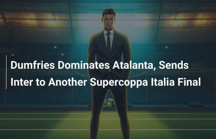 Dumfries domina al Atalanta y envía al Inter a otra final de la Supercopa de Italia