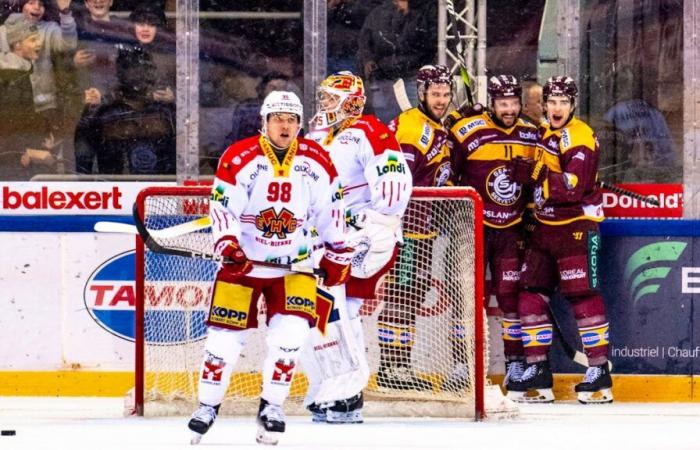 Hockey sobre hielo; Genève-Servette vence a Bienne, el electroshock funcionó