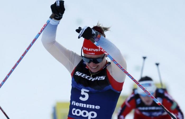 Nadine Fähndrich se consolida como jefa en Val di Fiemme – rts.ch