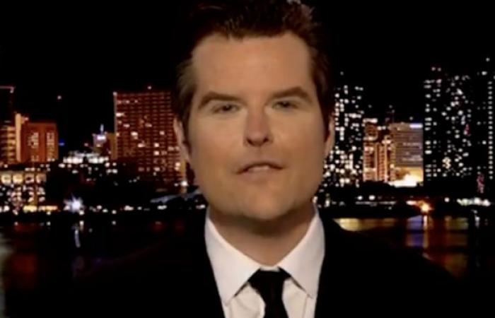 El extremista MAGA Matt Gaetz tiene una nueva cara