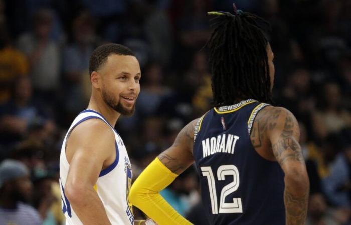 Steph Curry y Ja Morant, fuera para Warriors vs. Grizzlies