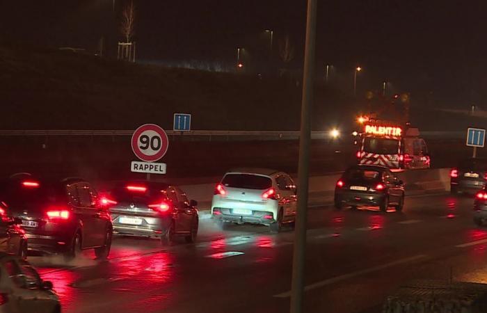 Cortes de A6 y A38, serie de accidentes, autobuses inmovilizados en Dijon