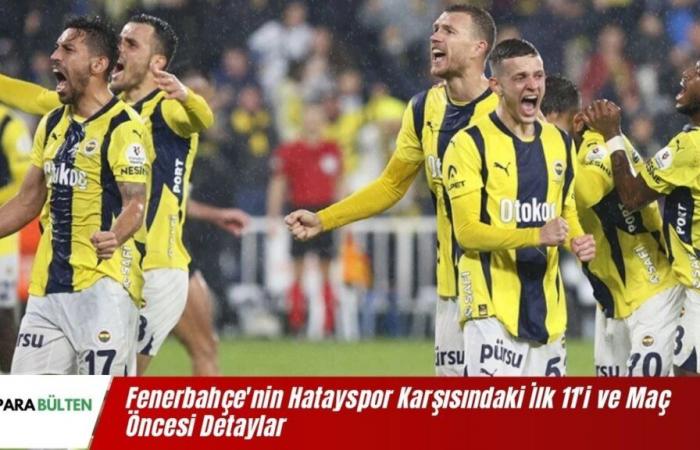 Fenerbahçe Hatayspor partido inicial 11