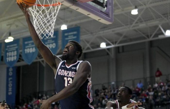 Ike y Battle impulsan al No. 19 Gonzaga a la victoria 96-68 sobre Loyola Marymount