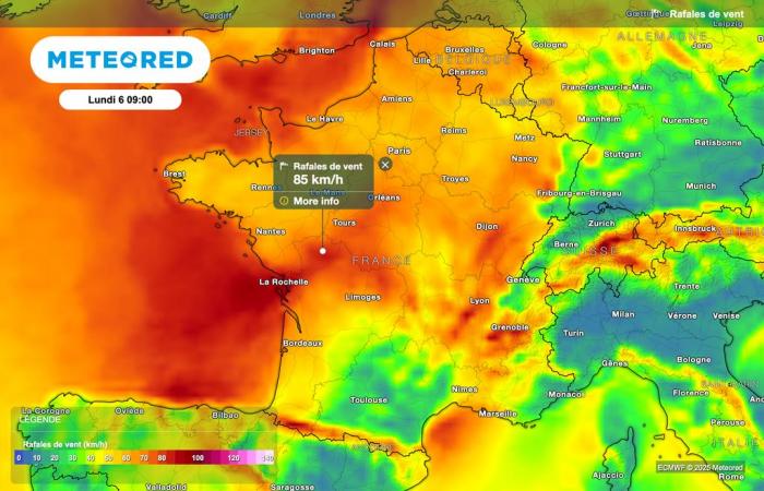 ¡Nuestros mapas confirman las violentas ráfagas de viento! ¿Qué regiones se ven afectadas?