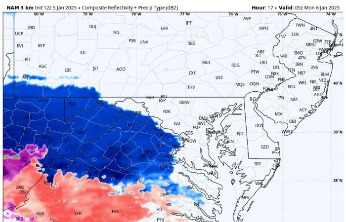 Mi última convocatoria para el cronograma de nevadas y tormentas invernales del lunes