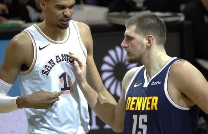 Los Spurs de Victor Wembanyama derrotados por Denver y Nikola Jokic, Leonard regresa con los Clippers