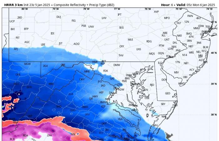 Mi última convocatoria para el cronograma de nevadas y tormentas invernales del lunes