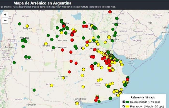 ¡Cuatro millones de personas ingieren agua con alto contenido de arsénico, según un análisis del ITBA!