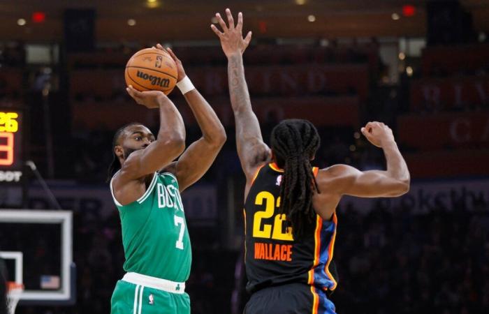 Los Celtics se congelan con 27 puntos en la segunda mitad en la derrota ante el Thunder