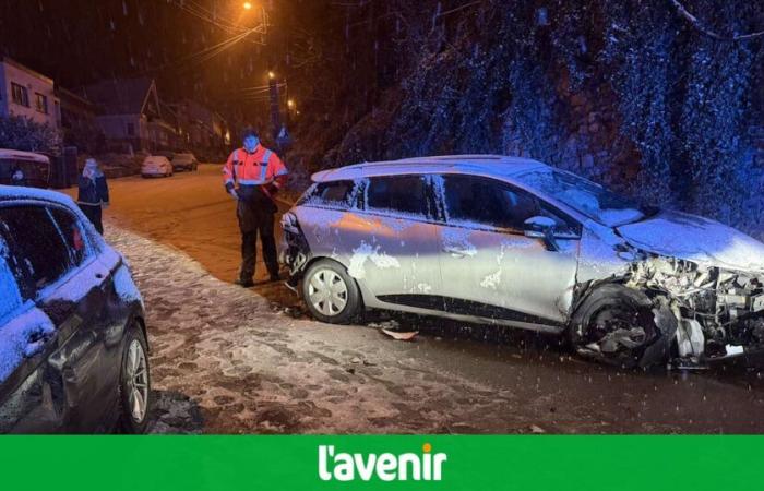 Cinco coches y un garaje dañados en la rue Cherave de Huy