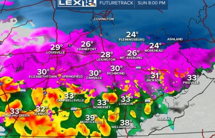 Tormenta invernal en marcha