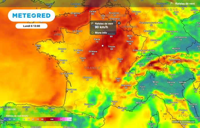 ¡Nuestros mapas confirman las violentas ráfagas de viento! ¿Qué regiones se ven afectadas?