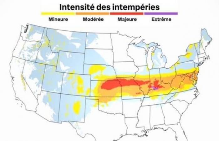 El este de EE.UU. paralizado por una gran tormenta