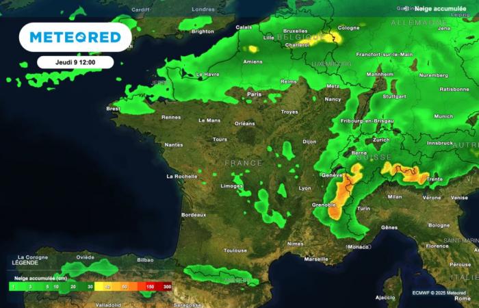 ¡Se esperan nuevas nevadas a mitad de semana en Francia! Cuando ? ¿Dónde podría nevar?