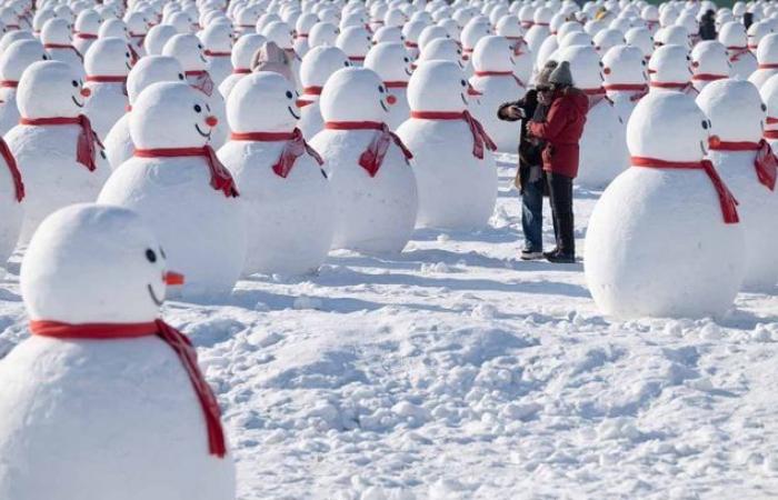 La Reina de las Nieves en la vida real… Vea las esculturas de dingos en el Festival de Hielo de Harbin, China