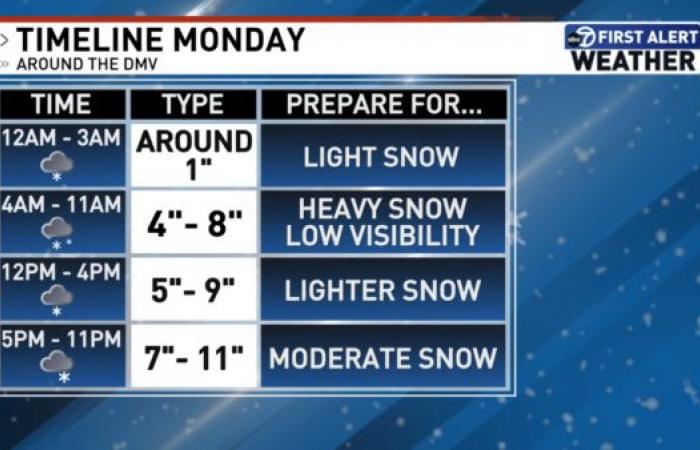 La primera tormenta de nieve de 2025 hace su gran entrada a la región de DC