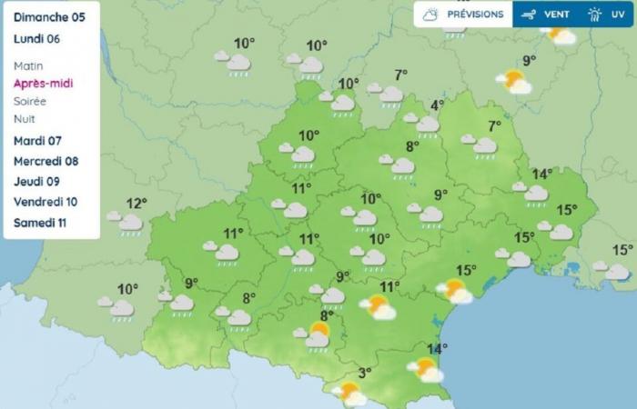 ¿El clima bretón en Toulouse? Lo que Météo France predice para Occitania el lunes