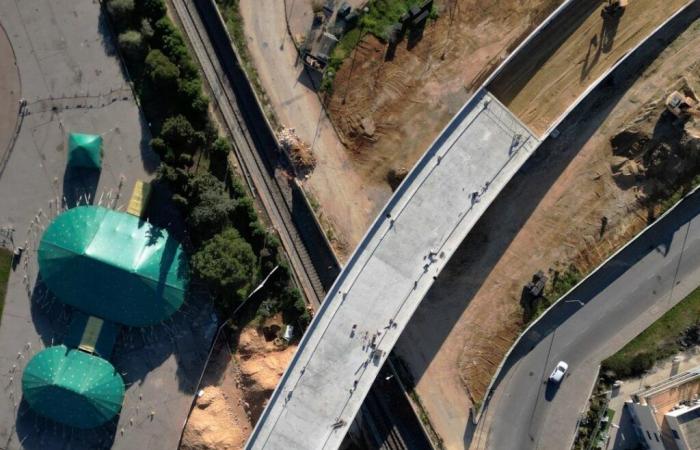 Un nuevo viaducto ferroviario toma forma en Portimão