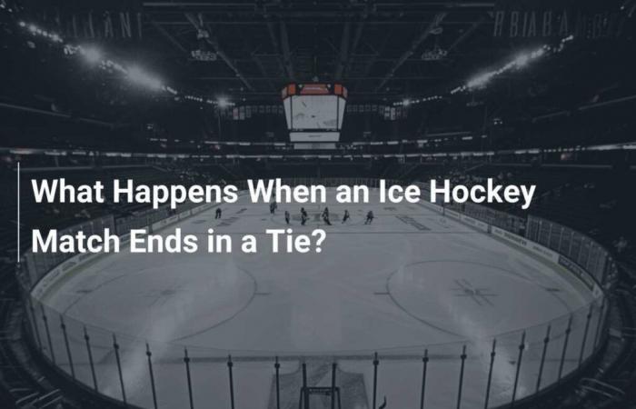 ¿Qué pasa cuando un partido de hockey sobre hielo termina en empate?