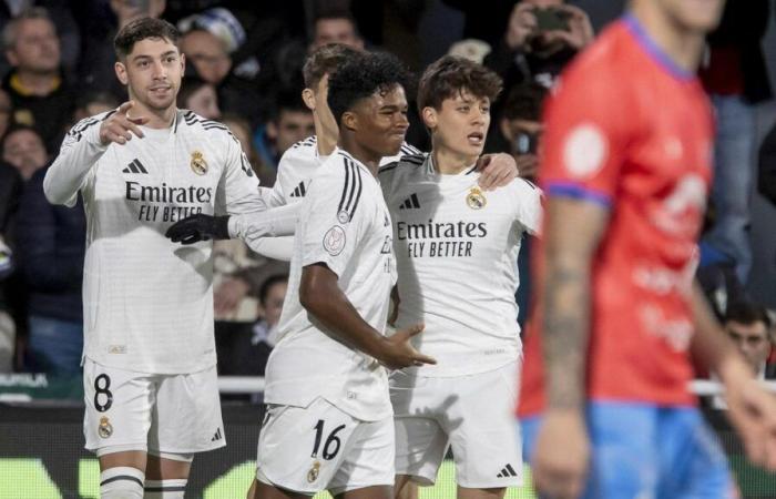 Un Real Madrid insultantemente joven golea en la Copa mina