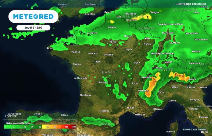 ¡Se esperan nuevas nevadas a mitad de semana en Francia! Cuando ? ¿Dónde podría nevar?