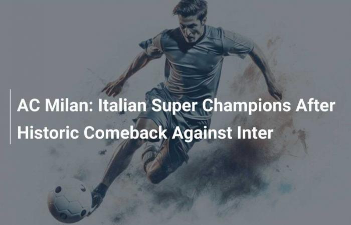 Supercampeones de Italia tras una remontada histórica ante el Inter