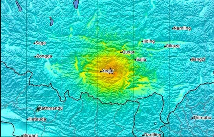 Terremoto sacude el Tíbet: al menos 53 muertos y edificios destruidos