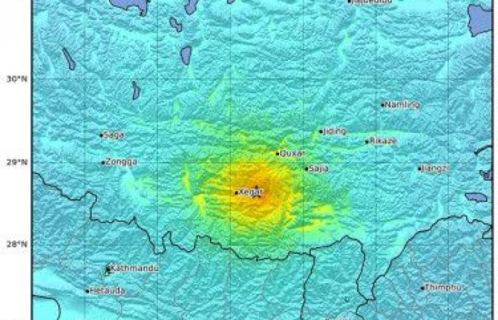 Un violento terremoto sacude el Tíbet y Nepal