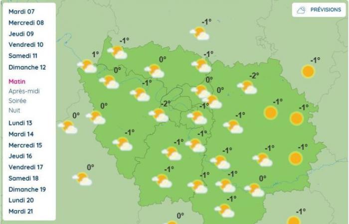 Tiempo en París y en Île-de-France: se esperan temperaturas negativas a partir del domingo