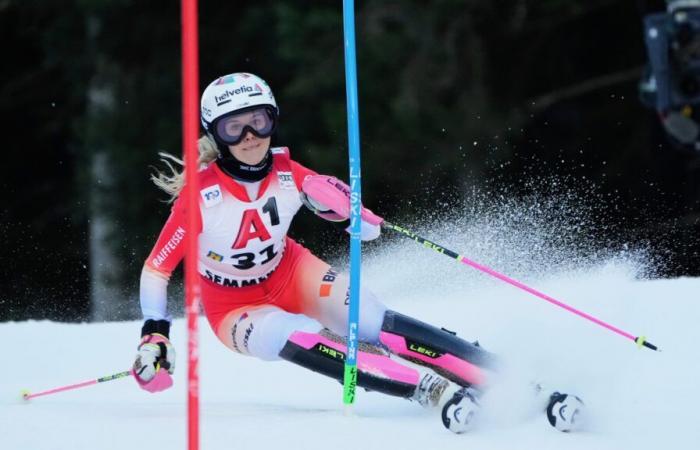 Aline Danioth vuelve al podio en Les Diablerets