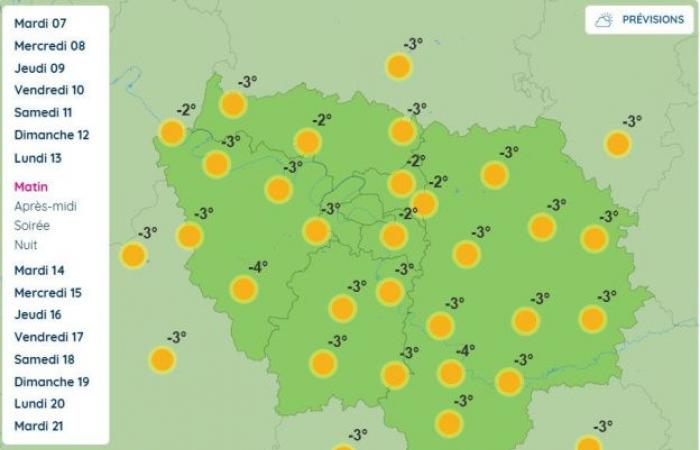 Se esperan temperaturas negativas a partir del domingo