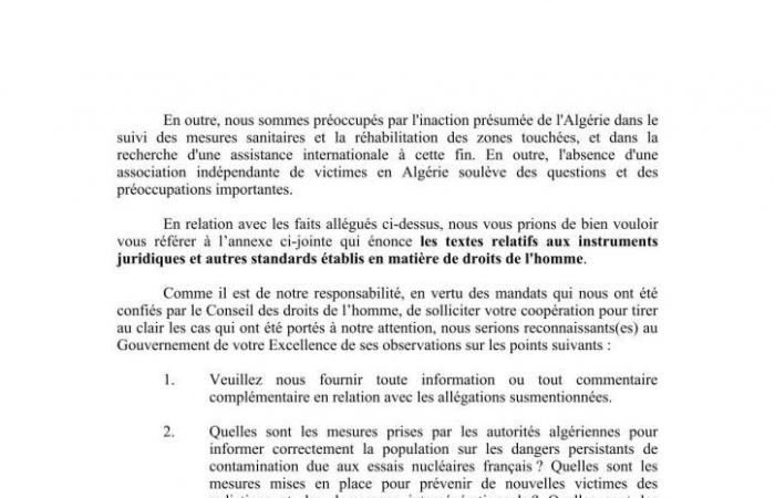 Francia llevó a cabo diecisiete ensayos nucleares en el Sáhara argelino entre 1960 y 1966, pero de acuerdo con los sucesivos gobiernos argelinos.