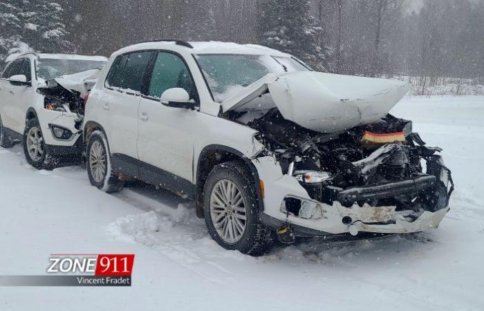 Accidente en la autopista 20 cerca de St-Apollinaire