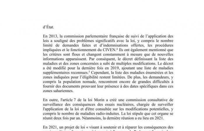 Francia llevó a cabo diecisiete ensayos nucleares en el Sáhara argelino entre 1960 y 1966, pero de acuerdo con los sucesivos gobiernos argelinos.