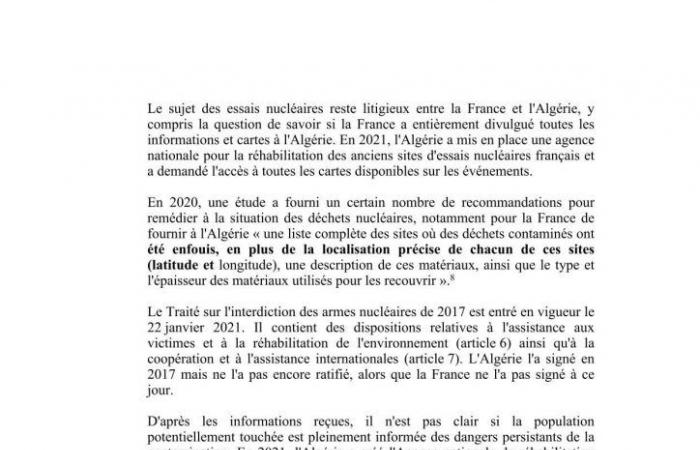 Francia llevó a cabo diecisiete ensayos nucleares en el Sáhara argelino entre 1960 y 1966, pero de acuerdo con los sucesivos gobiernos argelinos.