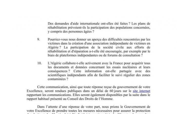 Francia llevó a cabo diecisiete ensayos nucleares en el Sáhara argelino entre 1960 y 1966, pero de acuerdo con los sucesivos gobiernos argelinos.