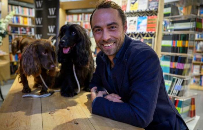 Las vacaciones en la montaña de James Middleton, su mujer, sus dos perros y su hijo de 1 año, Iñigo, sobre miniesquís