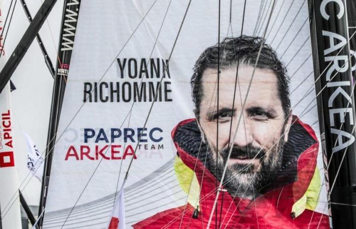 “una vela rota ya inutilizable”, dañada para Yoann Richomme en el sprint final