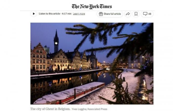 Bélgica se convierte en el hazmerreír de los medios de comunicación mundiales después de que la ciudad de Gante propusiera comerse su árbol de Navidad