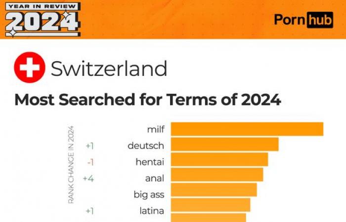 Lo que más vieron los suizos en 2024