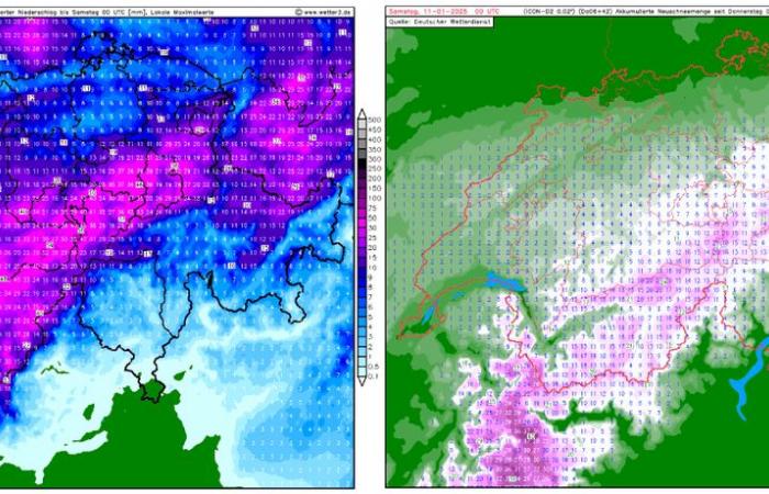 Viernes meteorológico: nieve cerca de los Alpes, lluvia en el oeste de Suiza