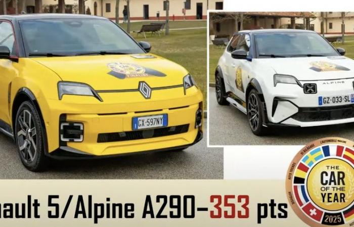 ¡El Renault 5 eléctrico elegido coche del año 2025! (+ cálida reacción de Arnaud Belloni, director de marketing de Renault)