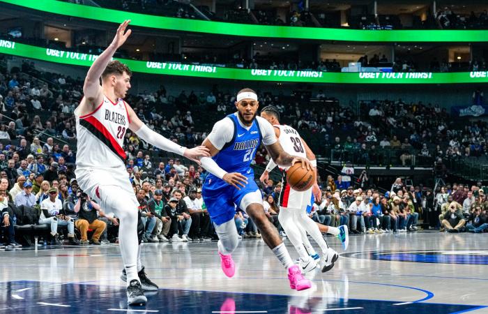 Los Mavs terminan el juego con una racha de 18-2 y se remontan a una victoria de 117-111 sobre los Blazers