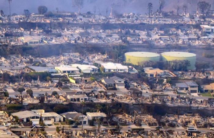 Vistas desde el cielo, las consecuencias “apocalípticas” de los incendios de Los Ángeles