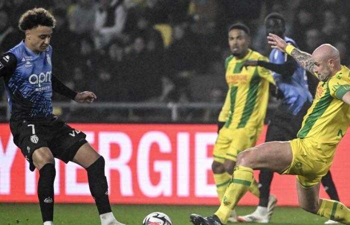 Ligue 1: Tras ir ganando 2-0, el Nantes encaja un empate en casa ante el Mónaco