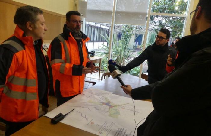 El descenso ha comenzado en Gisors, las calles se han reabierto al tráfico.